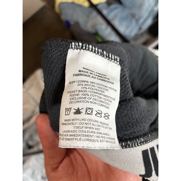 Nike Sportswear Mens Fleece Joggers Black Tapered Sweatpants Medium M RN56323 - Picture 10 of 11